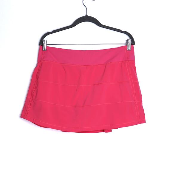 LULULEMON Pace Rival Mid-Rise Skirt Lip Gloss Long Tennis Active Women's 10 - Picture 1 of 8